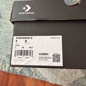 Converse White Black Dark Waters Athletic Shoes Box